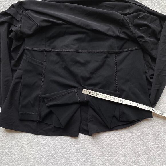 Spanx Get Moving Pleated Mini Skort Black Booty Boost Shorts Tennis Golf 14" Med - Picture 8 of 11